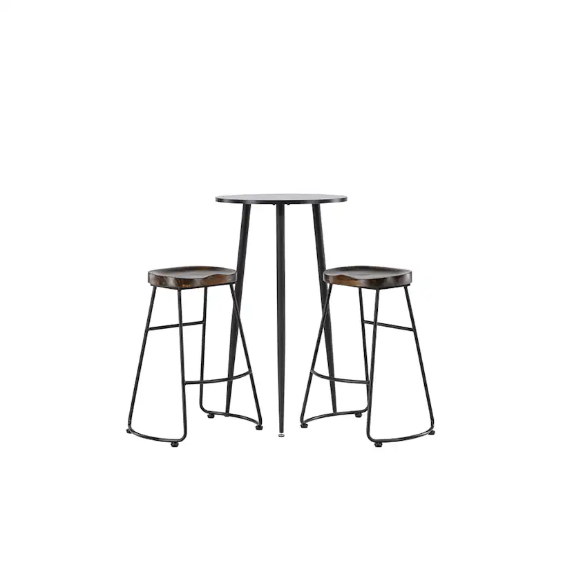 Matgrupp Venture Home Plaza Ø60 cm med 2 st Ozark stolar