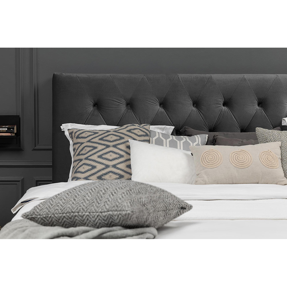 Royal Velvet Kontinentalsäng 210x210 Mörkgrå