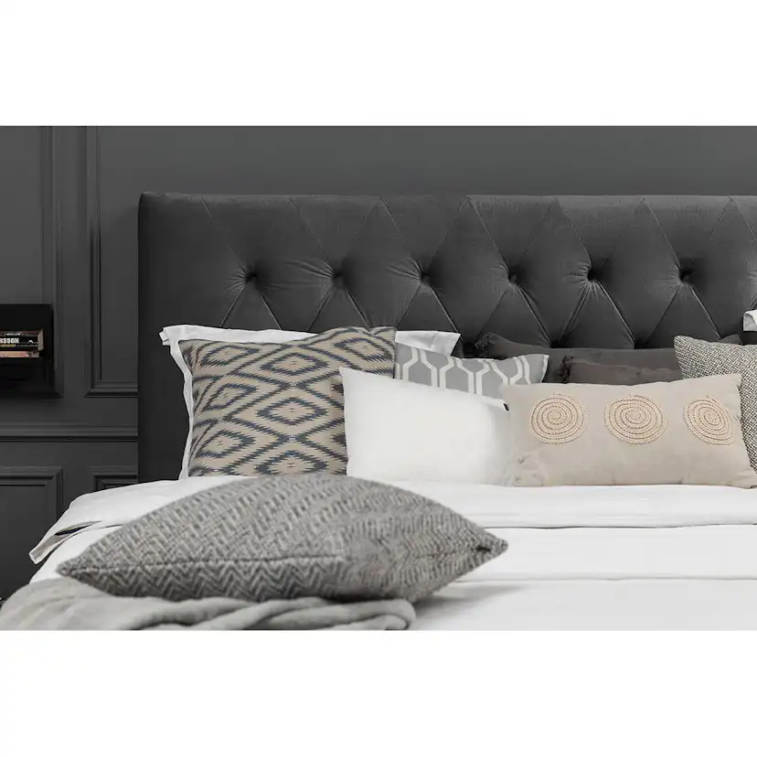 Royal Velvet Kontinentalsäng 210x210 Mörkgrå