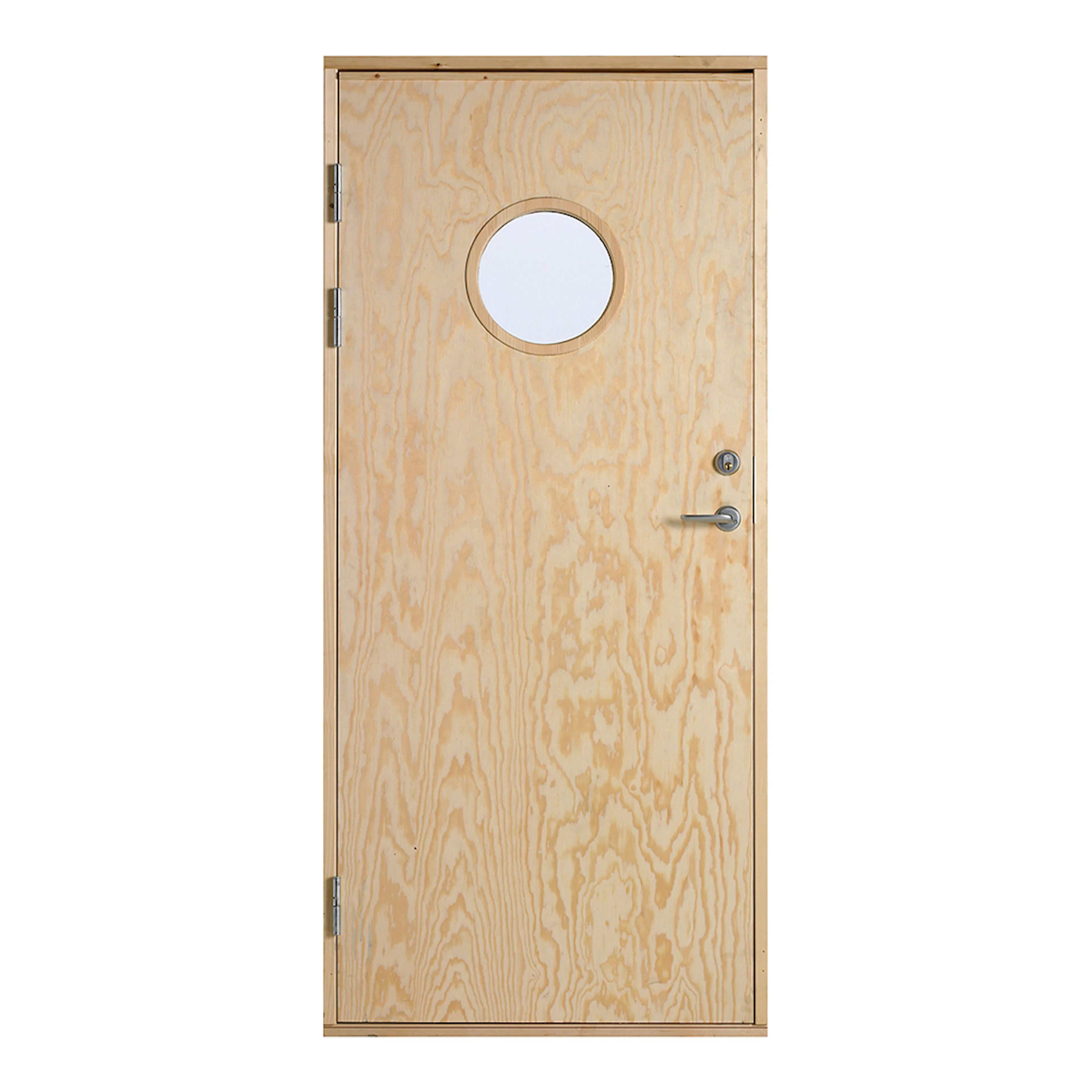 Ytterdörr Landskap Runt Glas Omålad