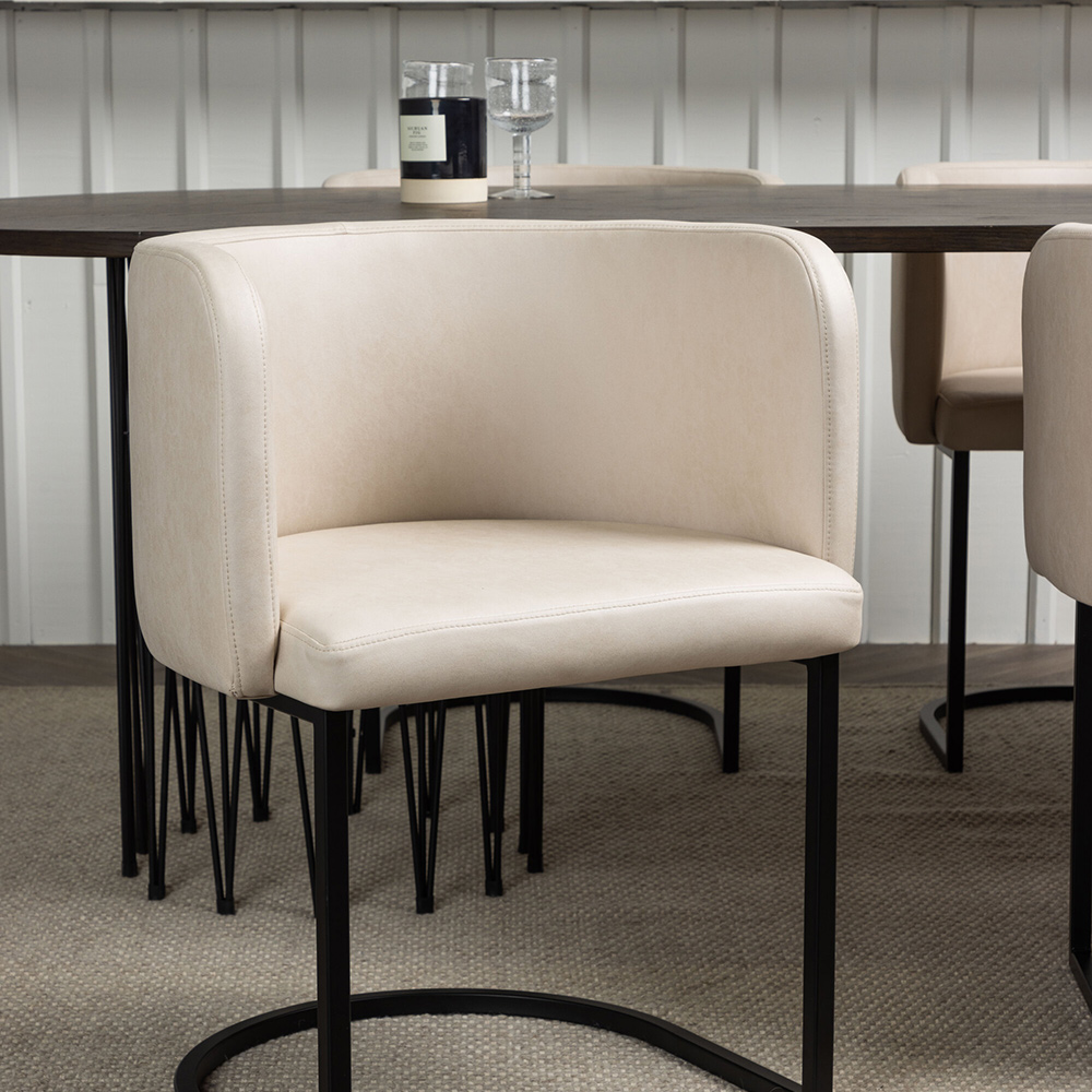 Matgrupp furniture/fashion Stone med 4 Simrishamn Stolar