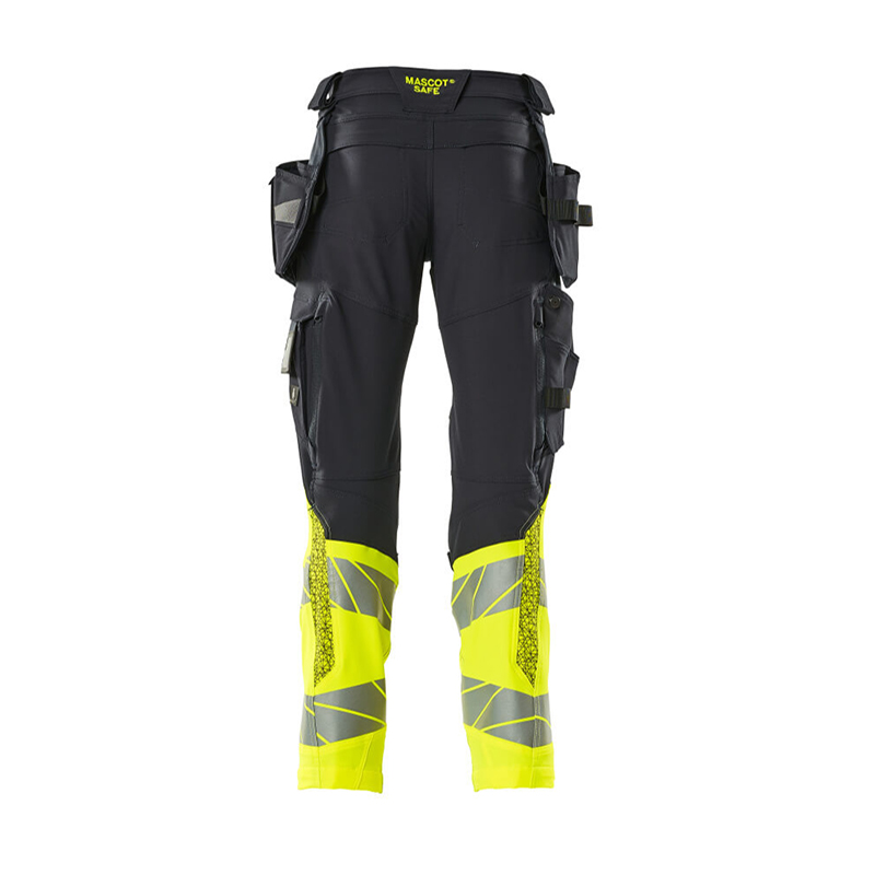 Mascot ACCELERATE SAFE Byxor med hängfickor 19131-711-01017 Storlek: 82C66, Färg: Mörk Marin/hi-vis Gul