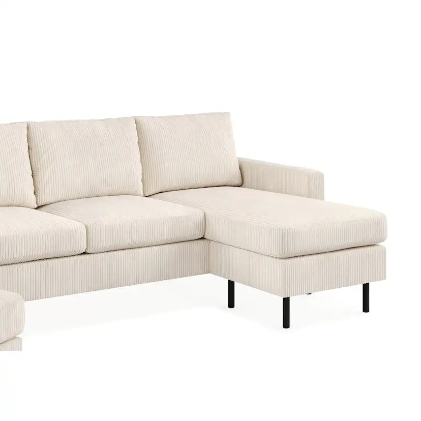 Soffgrupp Scandinavian Choice Peppe 3-sits Vändbar Divan med Fåtölj och Fotpall