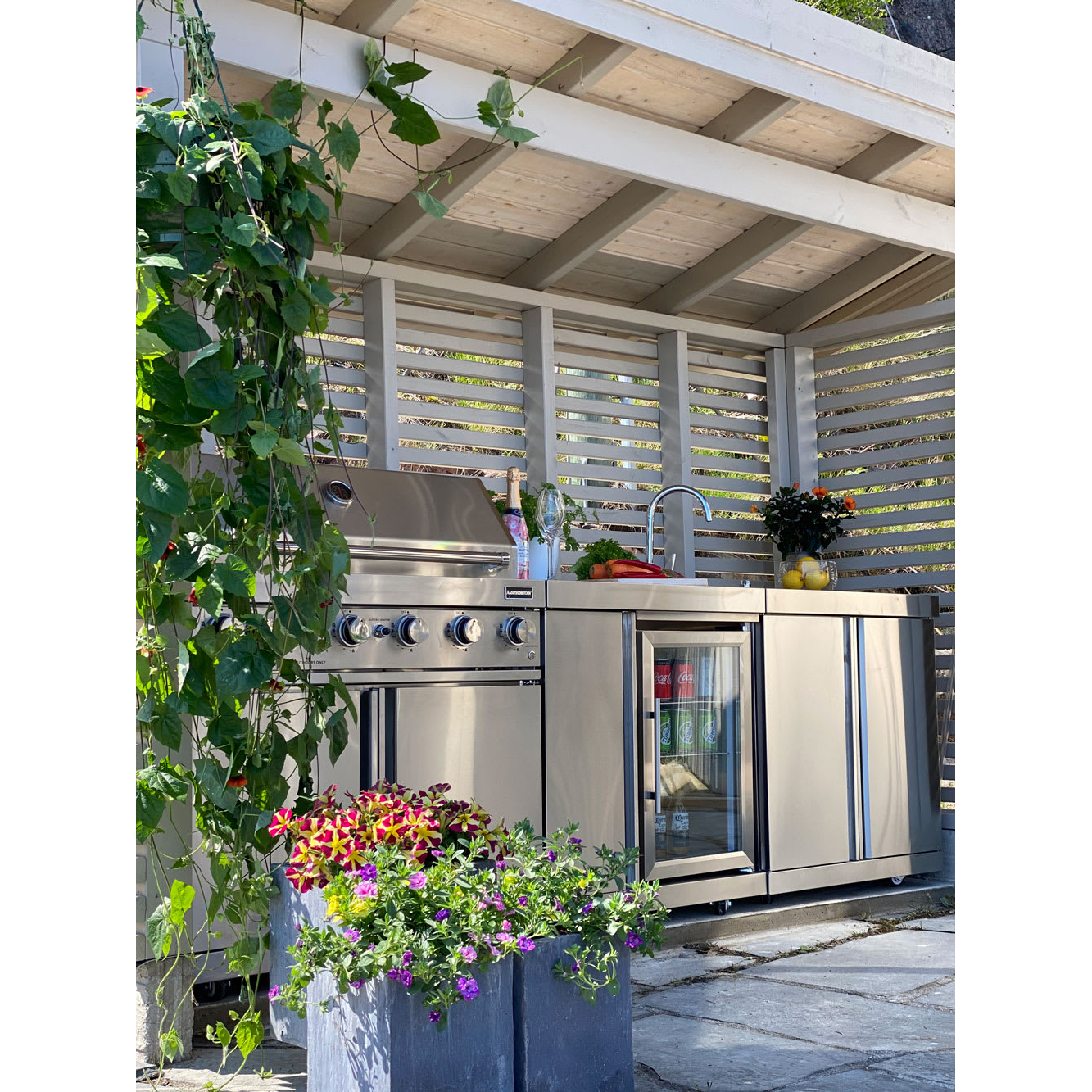 Diskbänk Myoutdoorkitchen Classic Line Stainless 304SS Med Förvaringsskåp