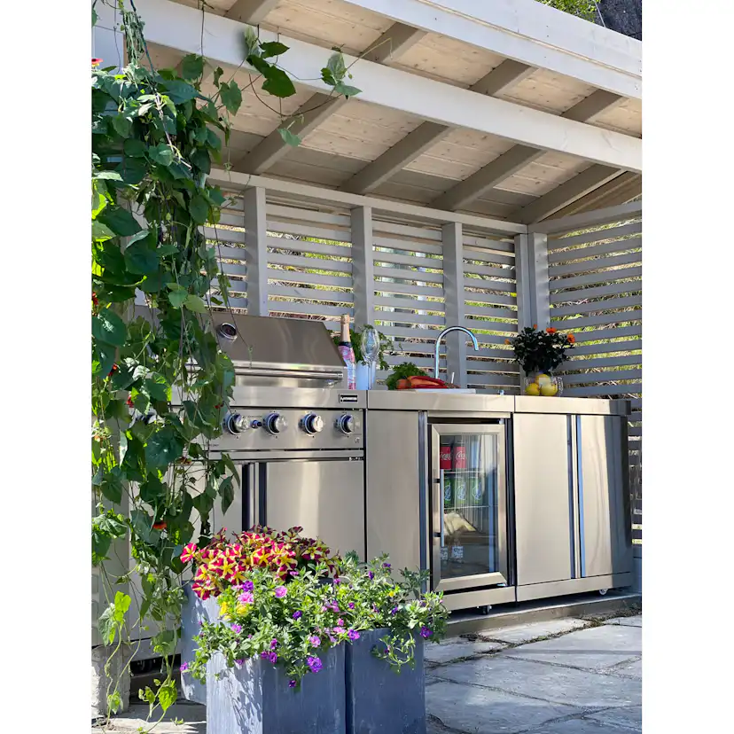 Diskbänk Myoutdoorkitchen Classic Line Stainless 304SS Med Förvaringsskåp