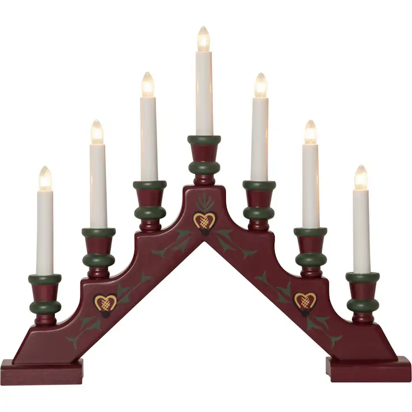 Adventsljusstake Star Trading Sara Traditionell 7 Ljus