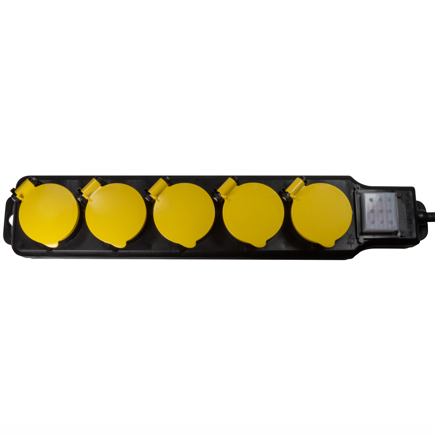 Grenuttag LogiLink 5-vägs Utomhusbruk Med Brytare IP44