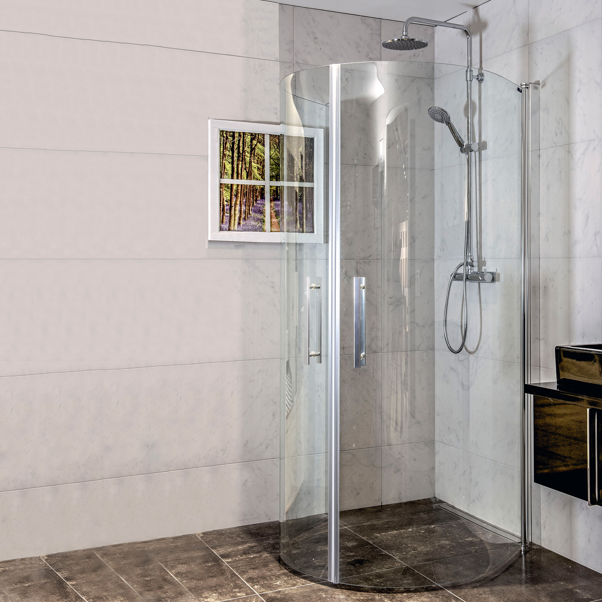 Duschhörn Arrow Free Mini Klarglas