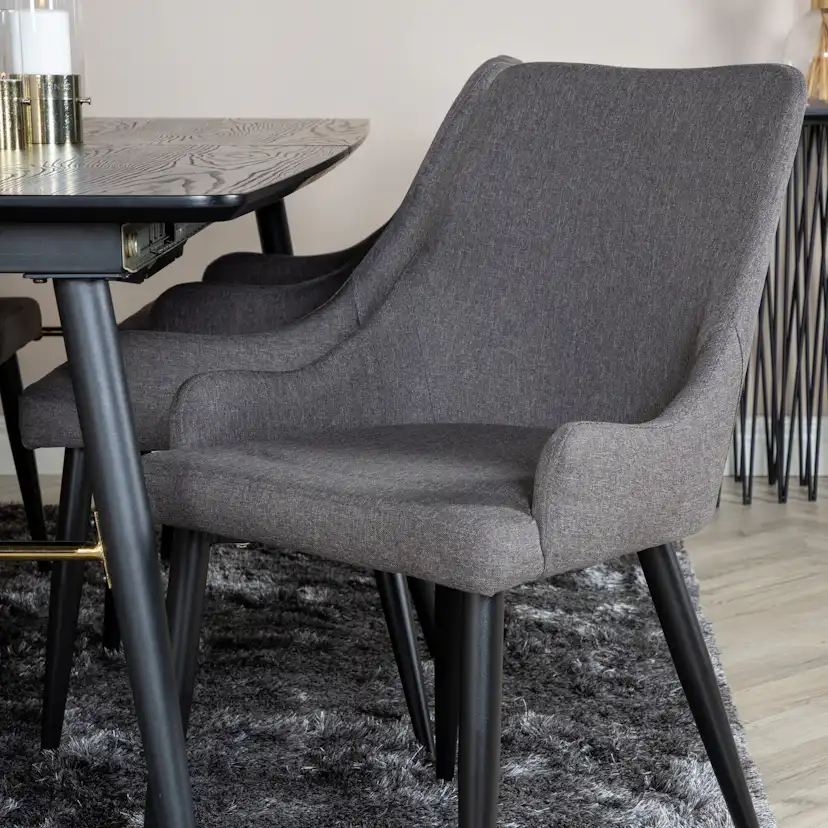 Matgrupp Venture Home Guld med 6 Plake Stolar