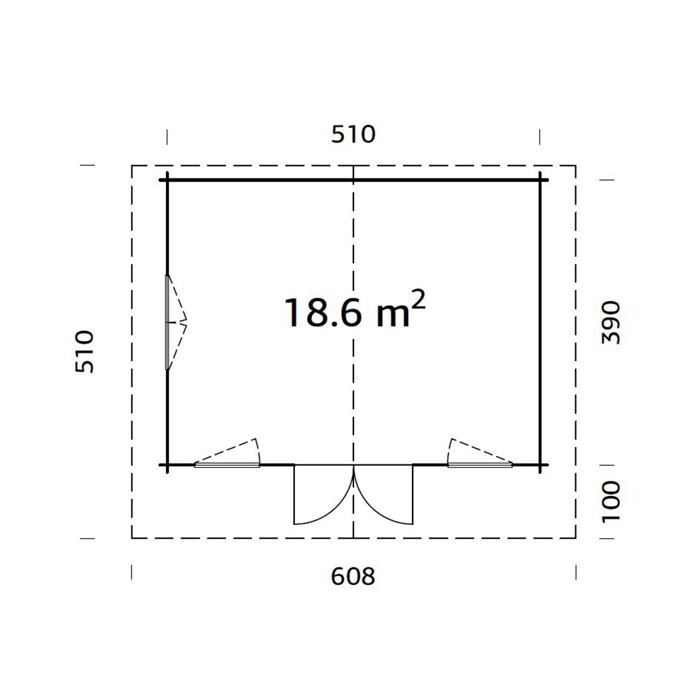 Stuga Palmako Helena 19,9 m2