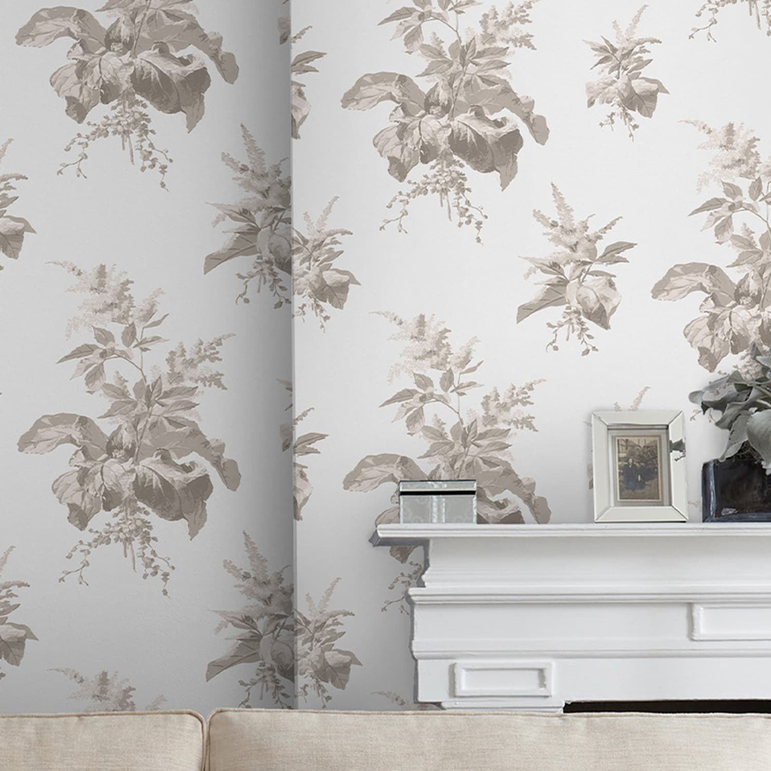 Tapet Laura Ashley Narberth Dove Grå 119850
