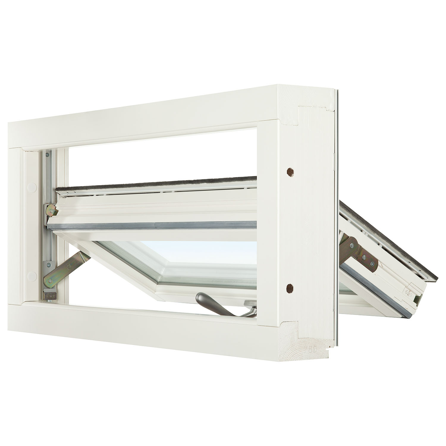 Topturnfönster Svenska Fönster 3-Glas Aluminiumbeklätt Trä