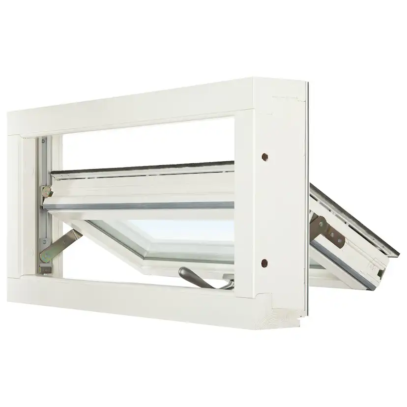 Topturnfönster Svenska Fönster 3-Glas Aluminiumbeklätt Trä