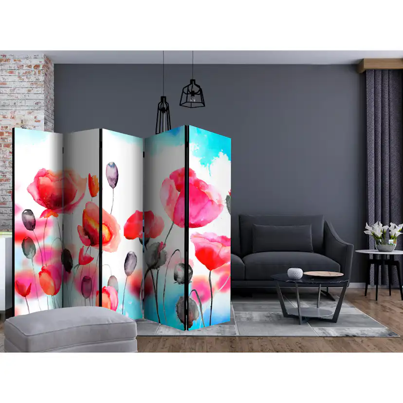 Rumsavdelare Arkiio Swaying with the Wind II Flerfärgad 225x172 cm