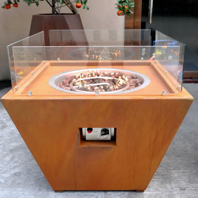 Eldstad Lyfco Cortenstål Gasoldriven Husum