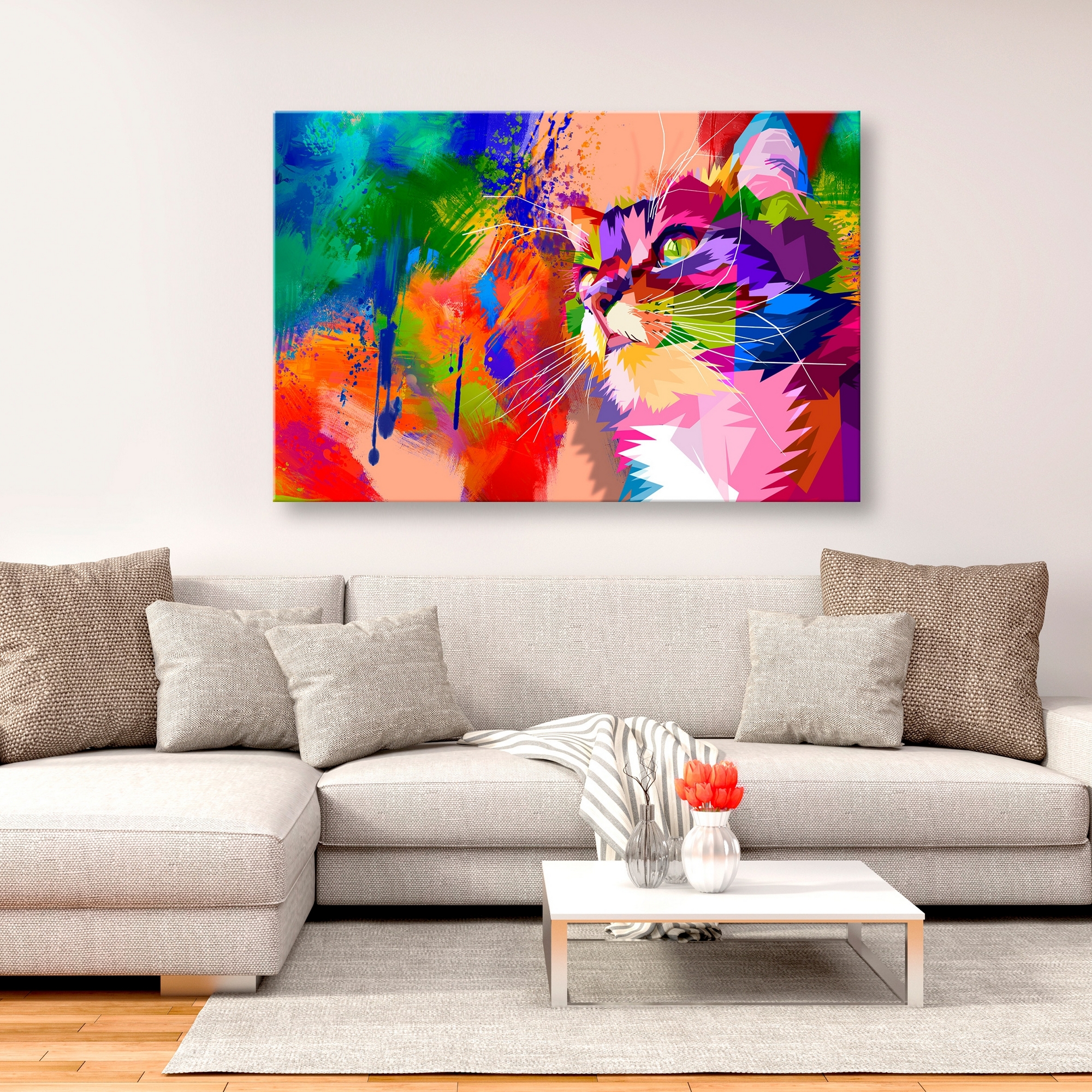 Tavla Arkiio Colourful Cat