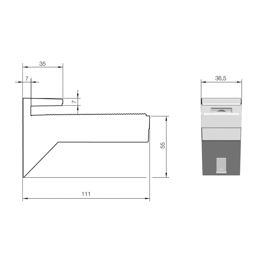Hyllbärare Beslag Design Kalabrone