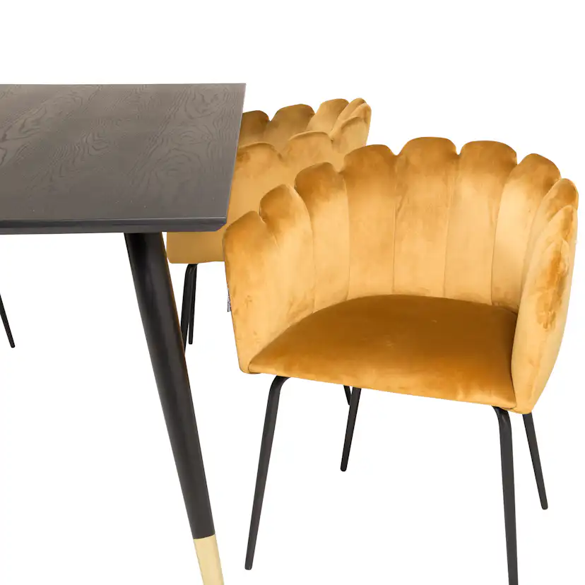 Matgrupp furniture/fashion Disa med 4 Limhamn Rektangulär Stolar