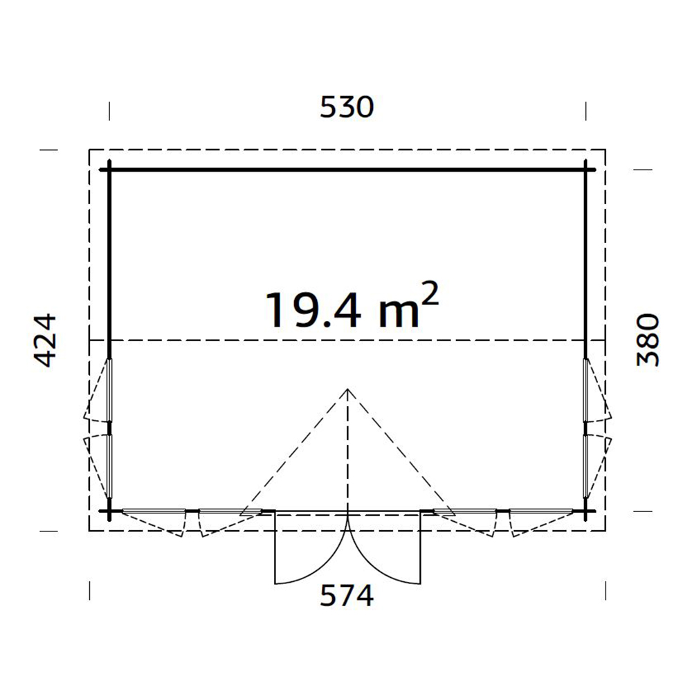 Stuga Palmako Claudia 20,1 m2