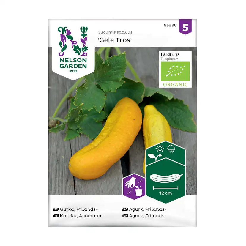 Frö Frilandsgurka Nelson Garden Gele Tros Organic