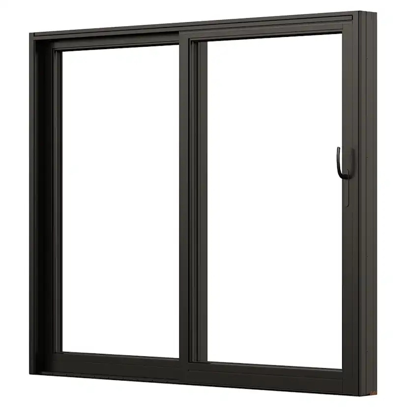 Skjutdörr NorDan NTech Aluminium 2-Delad BlackLine Svart