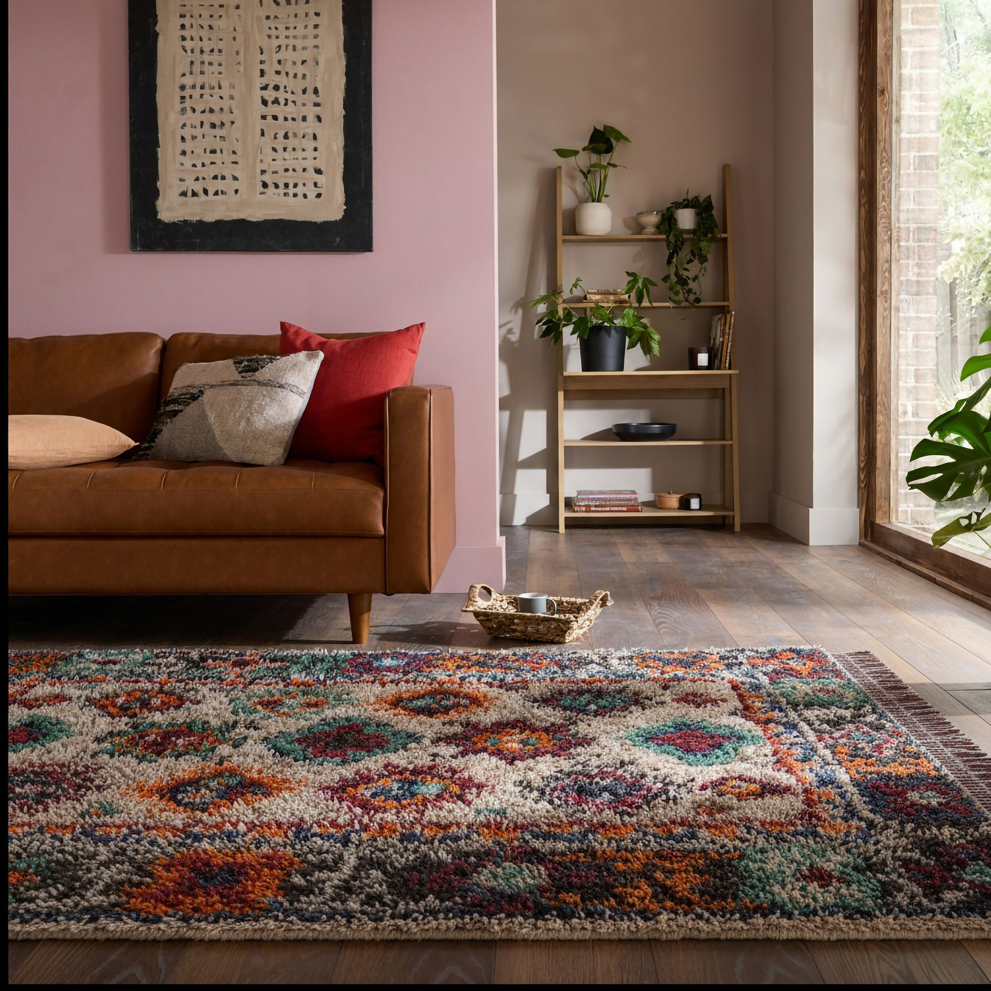 Rektangulär Matta Flair Rugs Lia Shaggy