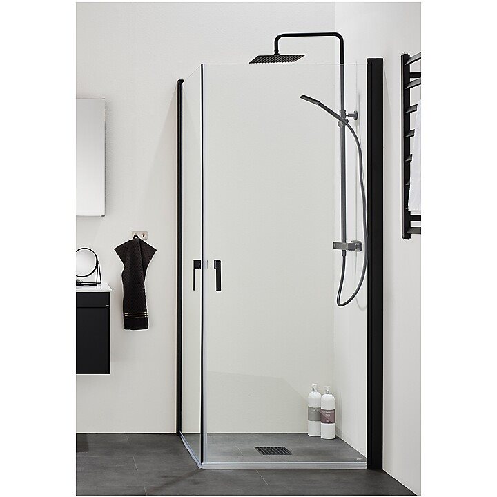 Duschhörn Hafa Igloo Pro Corner Klarglas Svart