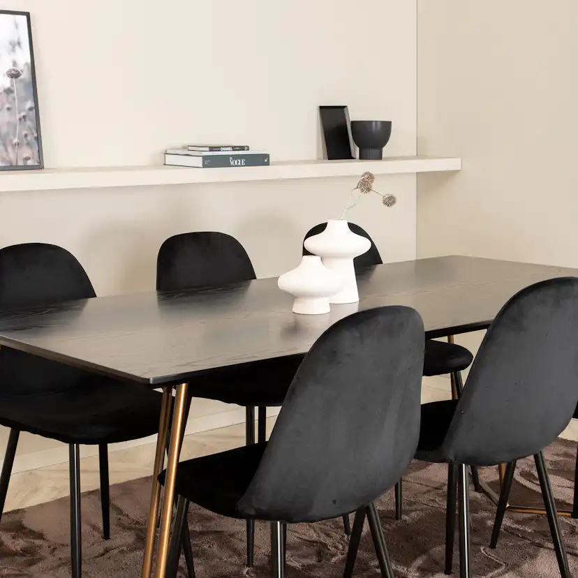 Matgrupp Venture Home Annika med 6 Pobbie Stolar