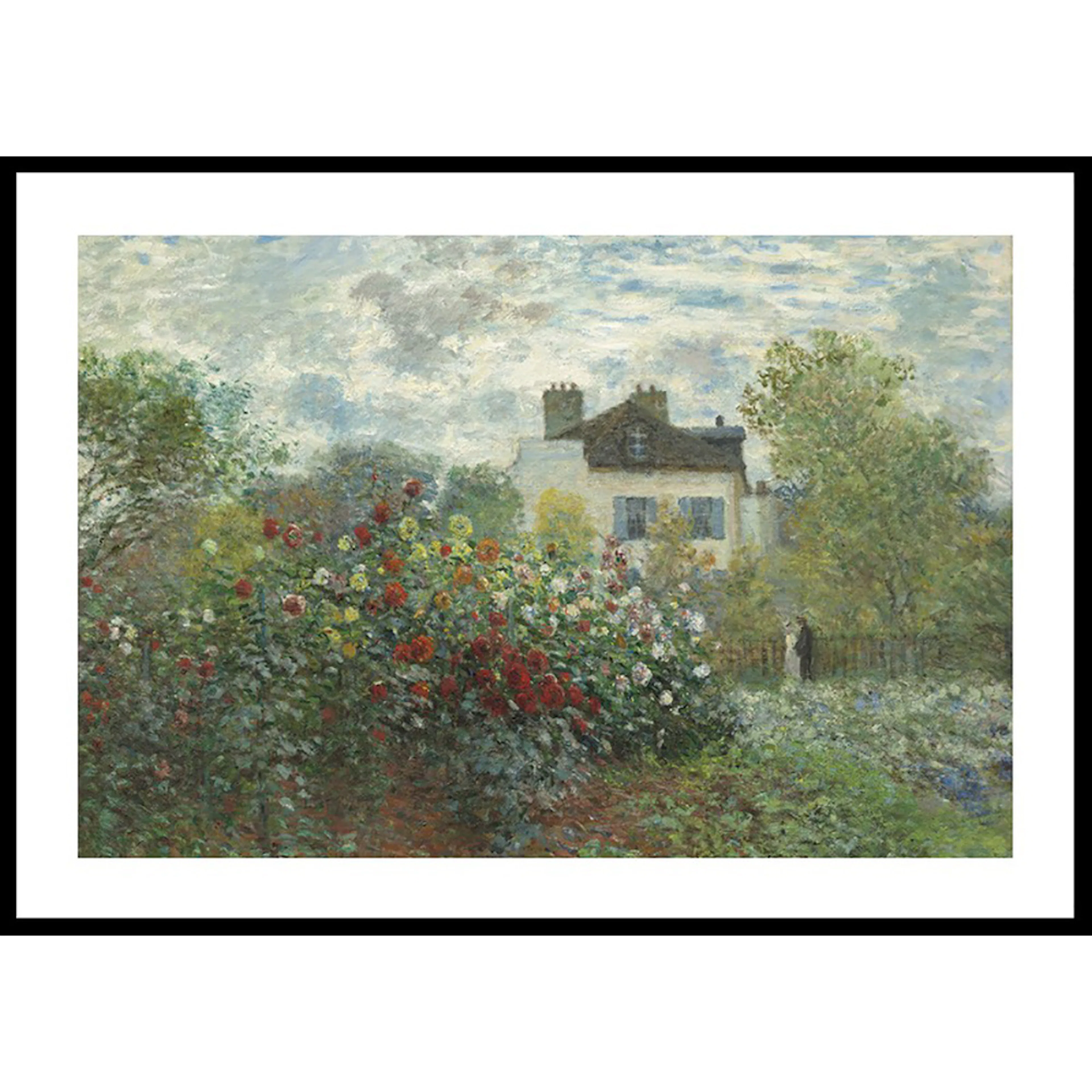Poster Gallerix The Artists Garden In Argenteuil By Claude Monet
