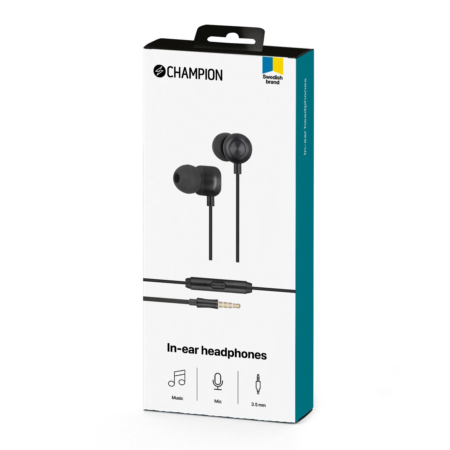 Hörlurar Champion In-Ear 3,5mm
