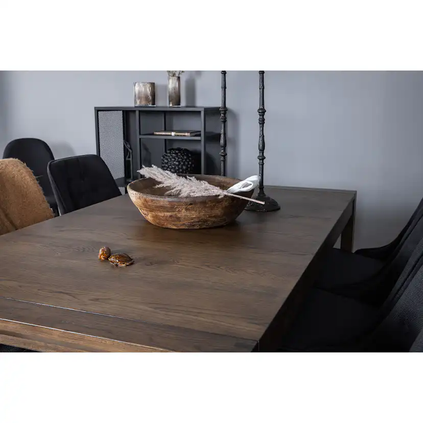 Matgrupp Venture Home Slider med 6 Velvet Deluxe stolar