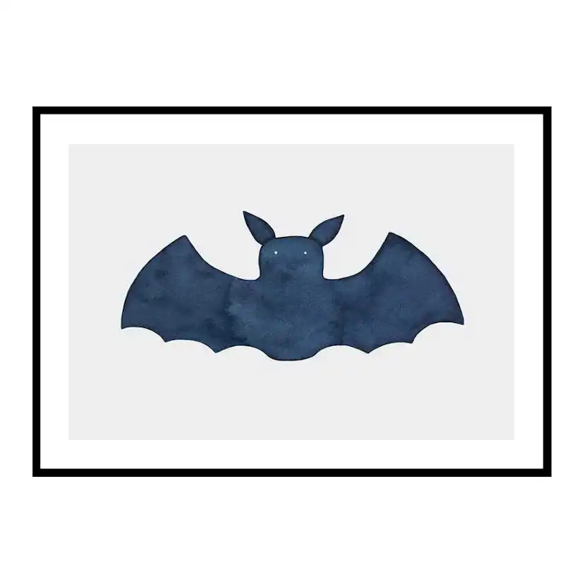 Watercolor Bat 70x100 cm