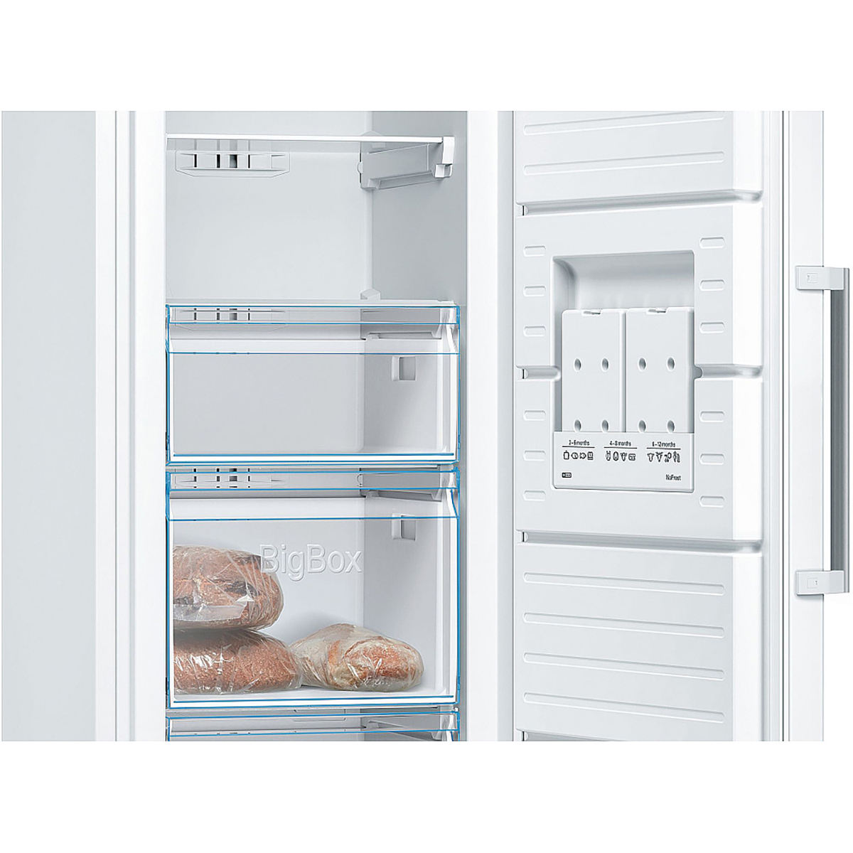 Fristående Frys Bosch GSN36CWEP Serie 4 Vit