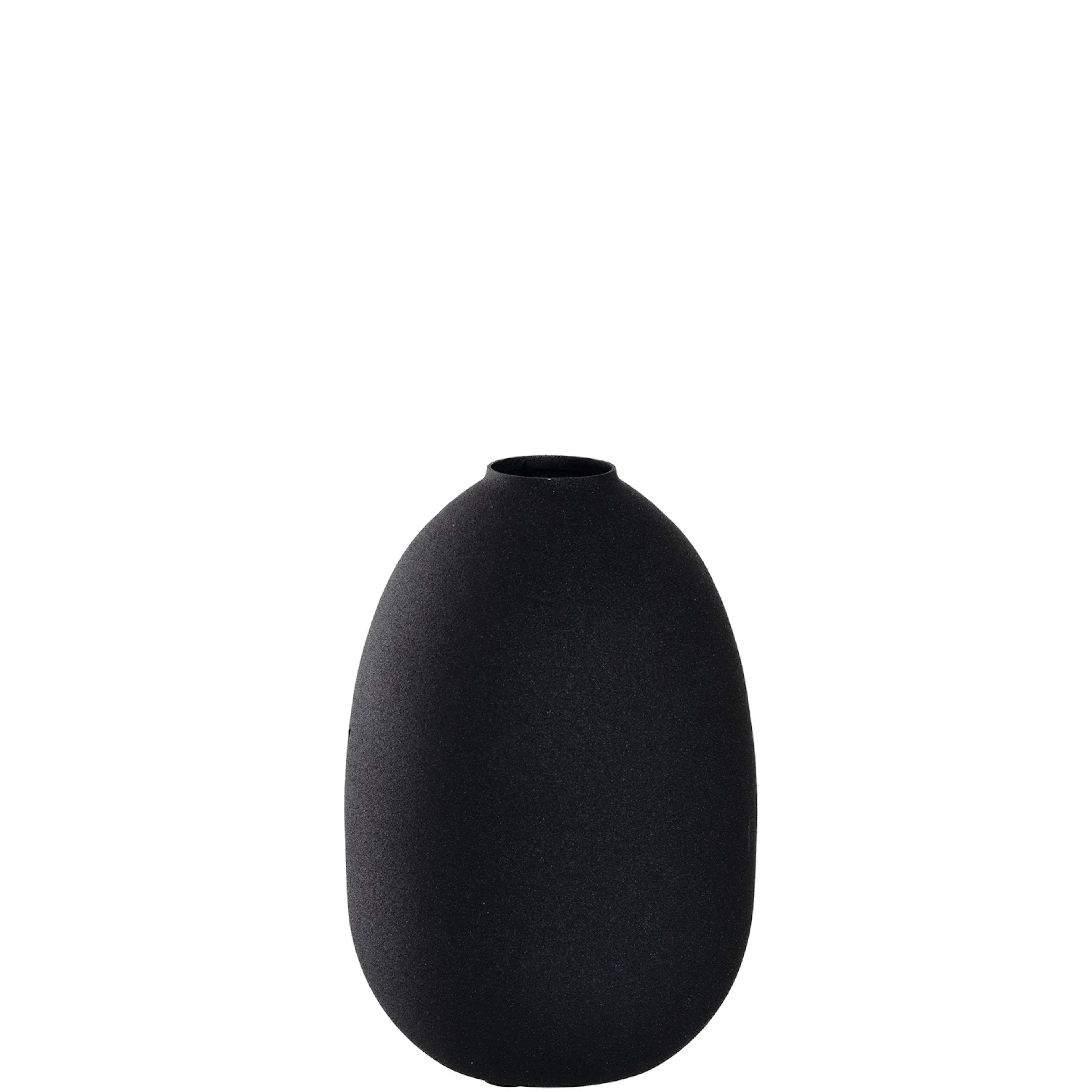 Vas 19 cm metall svart 19 cm