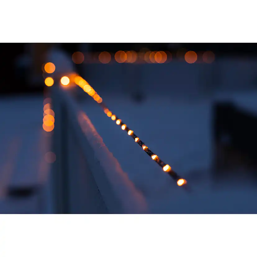 Ljusslinga Gnojsö Konstsmide ShineLine 200st LED-lampor Amber 10m Utomhus