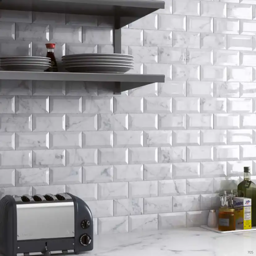 Kakel Tenfors Metro Carrara 10x20 cm