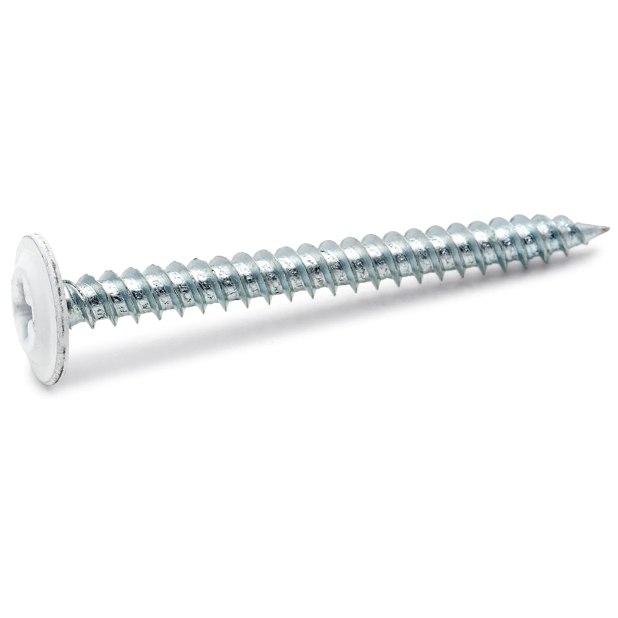 MONTAGESKRUV 4,2X65 VIT BRK=100 RAL 9010, Vit, Dimension: 4,2x65 mm, Innehåll: 100 st