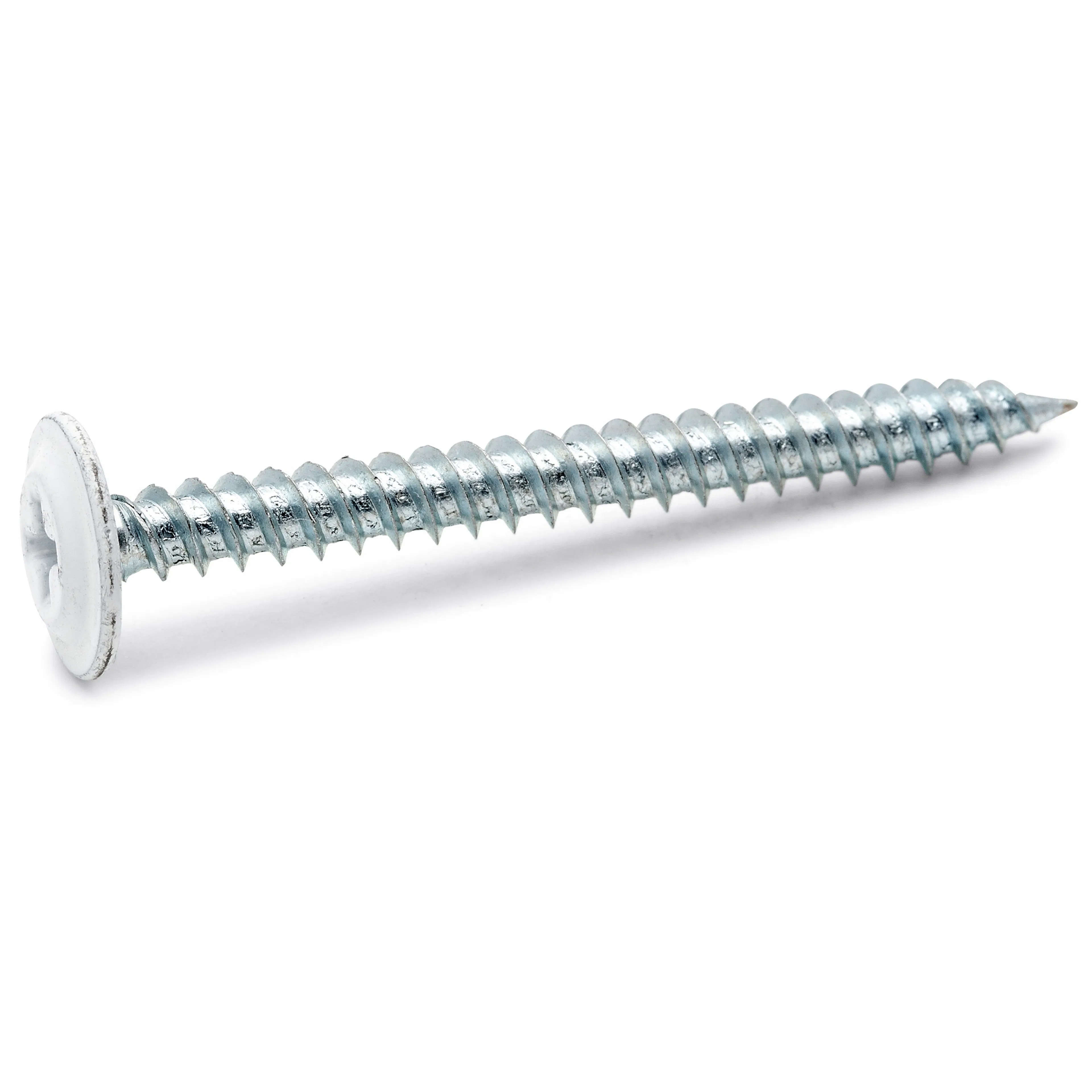 MONTAGESKRUV 4,2X65 VIT BRK=100 RAL 9010, Vit, Dimension: 4,2x65 mm, Innehåll: 100 st