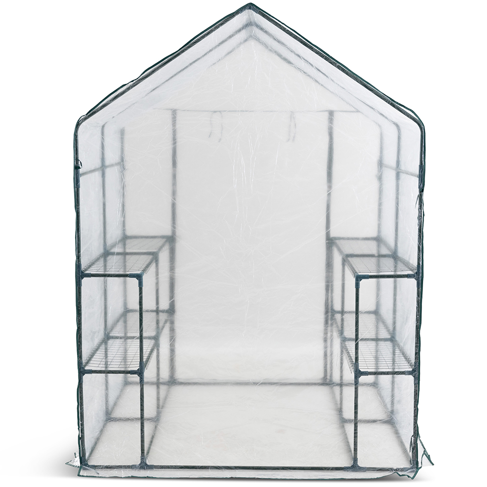 Plastväxthus Metalcraft 8 hyllor Transparent