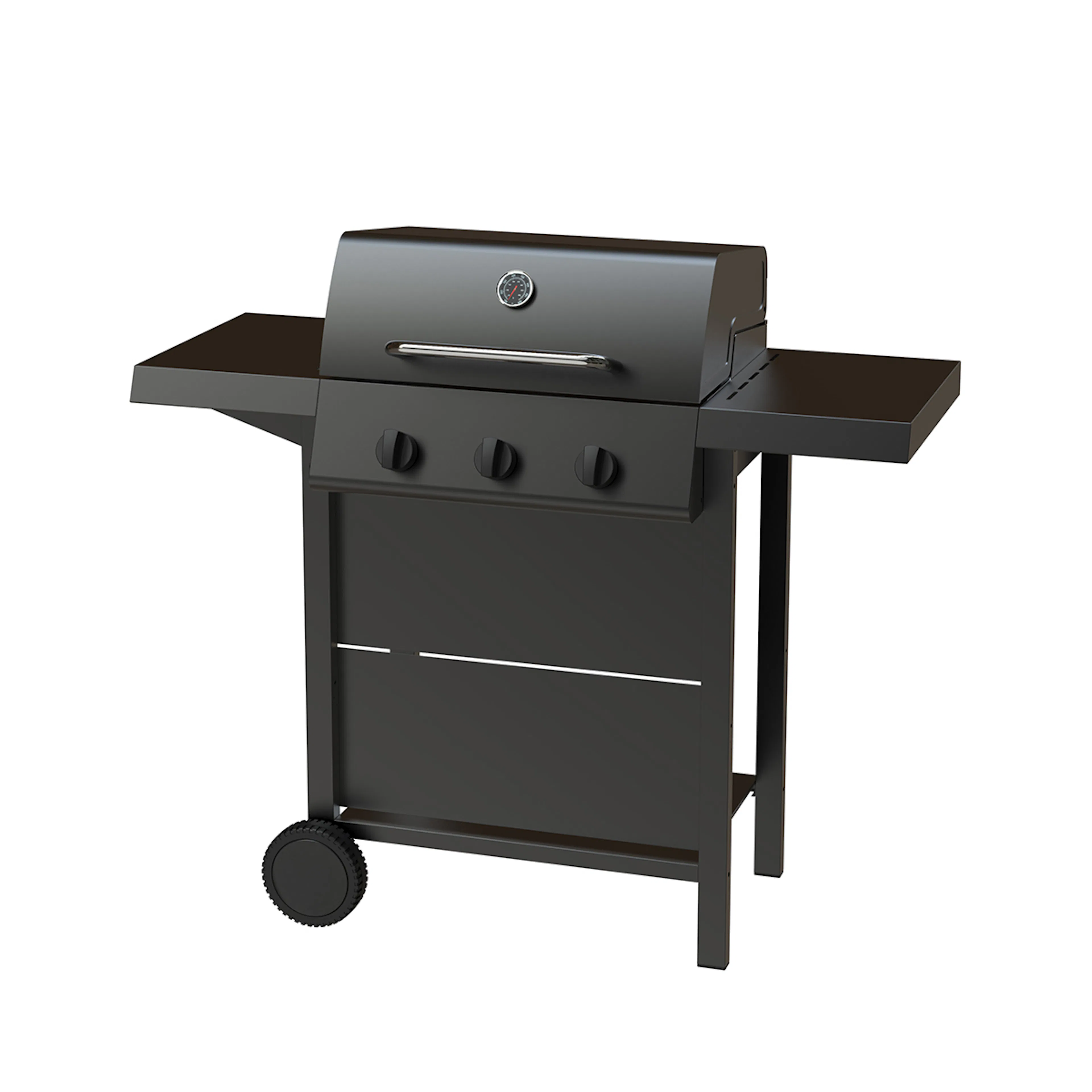 Gasolgrill Dose Barbeque 3 Brännare Svart