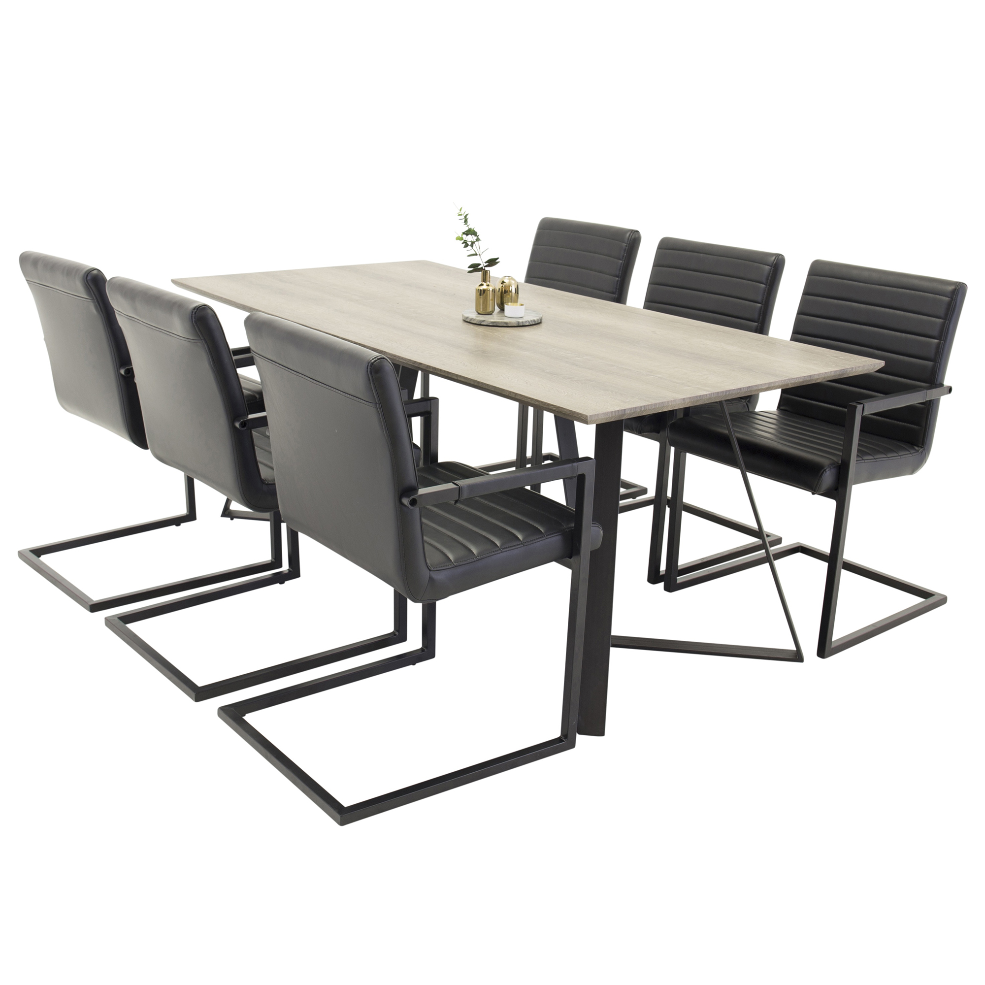 Matgrupp Venture Home Madde med 6 Asta Stolar