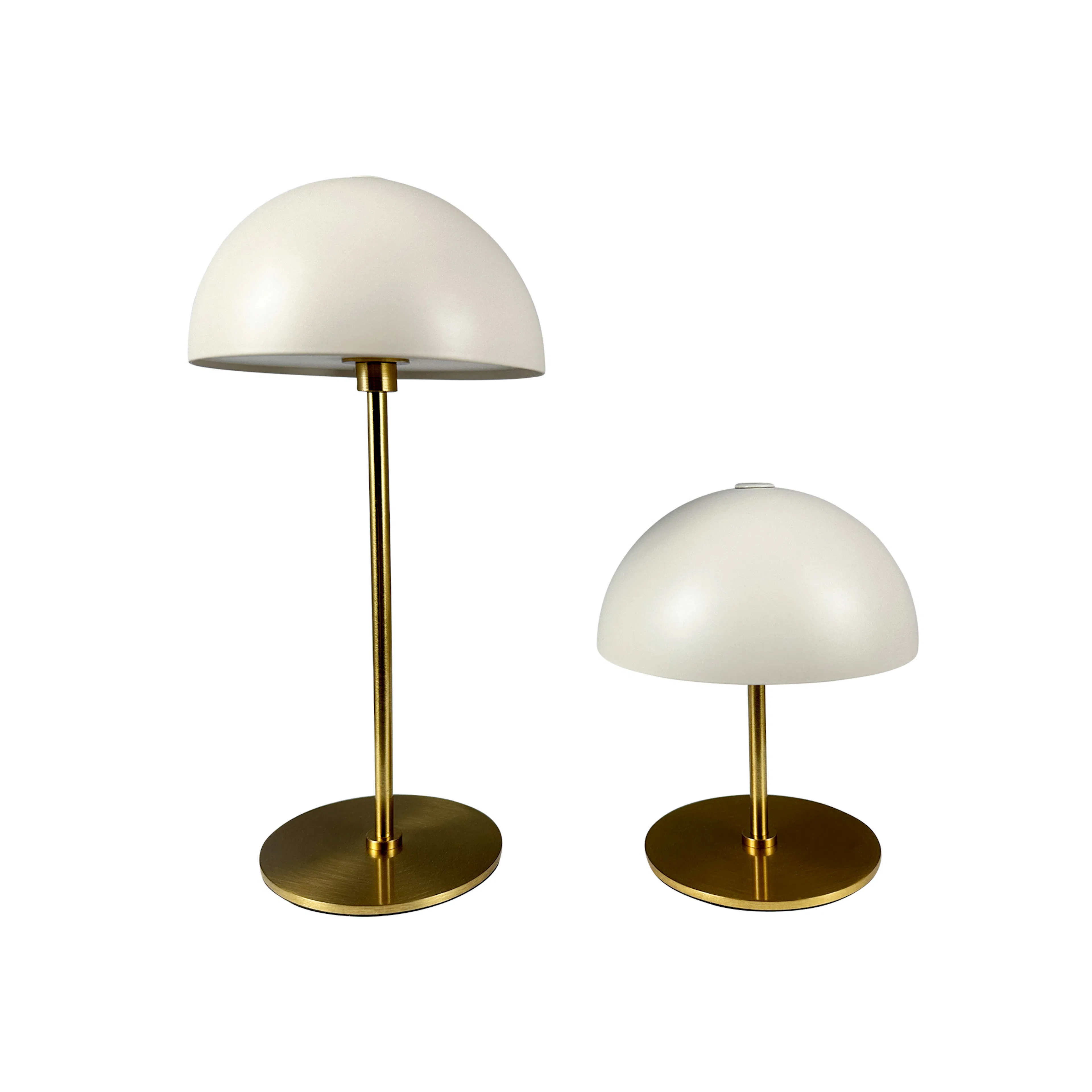 Bordslampa Dyberg Larsen Along Mini 2-pack LED och Touchfunk Beige/Mässing