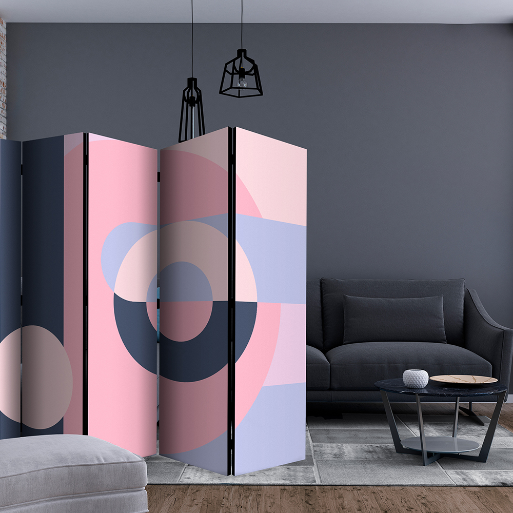 Rumsavdelare Arkiio Geometric Wreath Violet II 225x172 cm