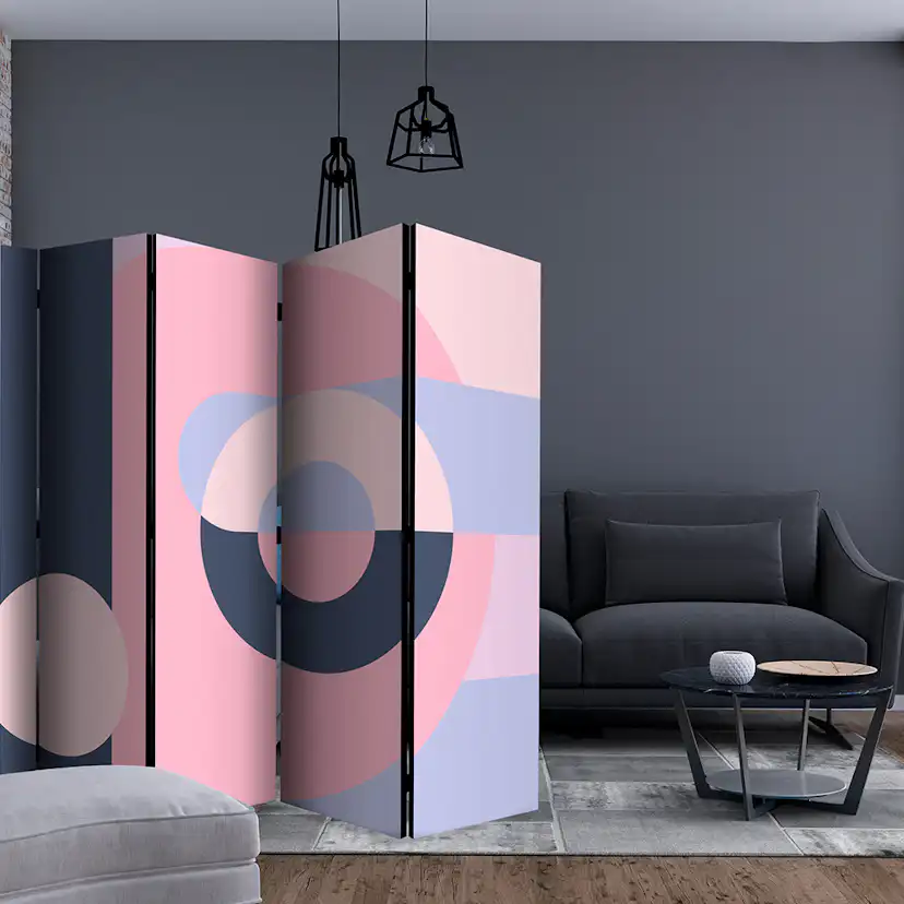 Rumsavdelare Arkiio Geometric Wreath Violet II 225x172 cm