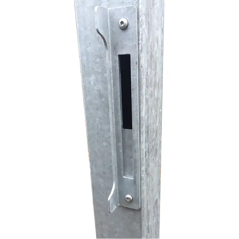 Artura Dubbelgrind Högervänd 197×135 cm + 16 cm stålstolpar