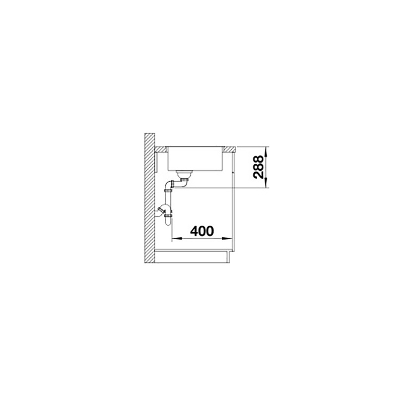 BLANCO ZEROX 700-IF DURINOX™ Infällnad/Planlimning