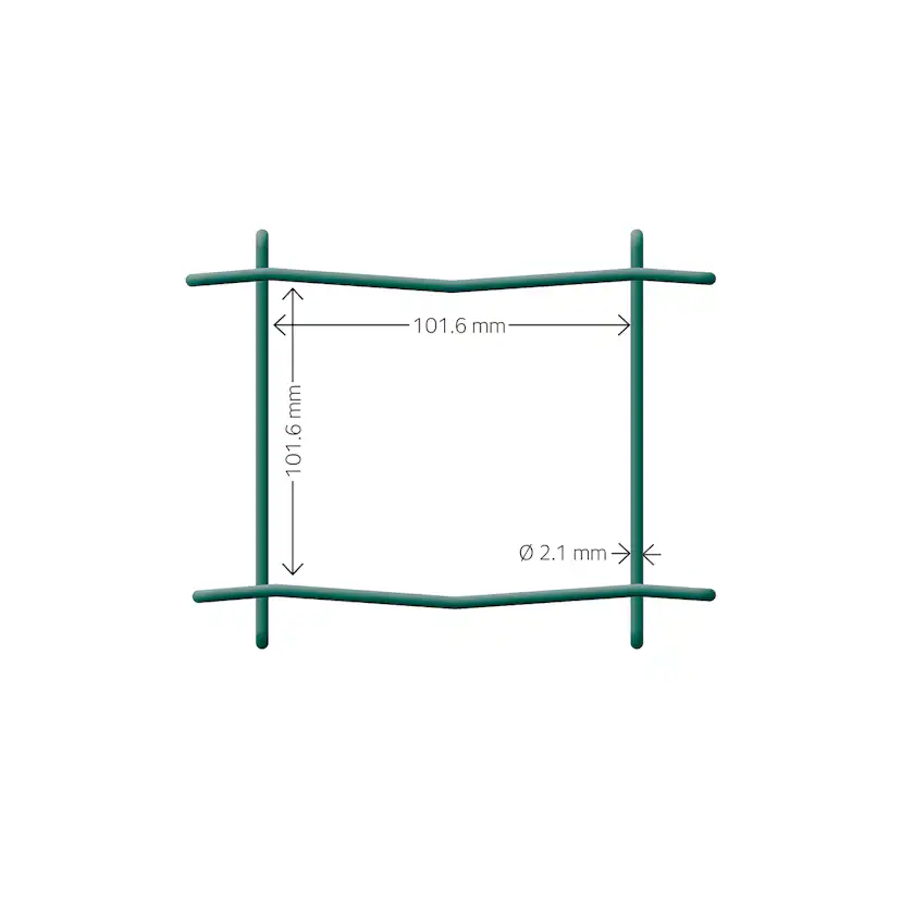 Stängsel Hortus 100x100 mm 10 m