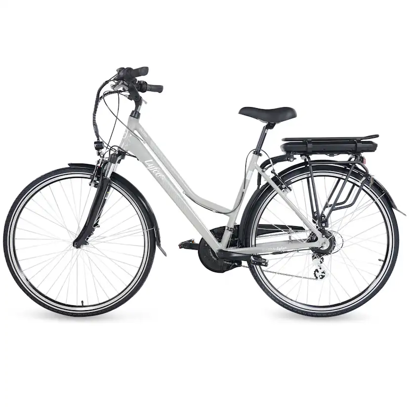 Elcykel Lyfco Dam 28" - Ellen 13 Ah Silver