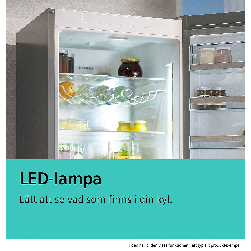 Fristående Kyl & Frys Siemens KG39E8XBA med AntiFingerprint Beläggning