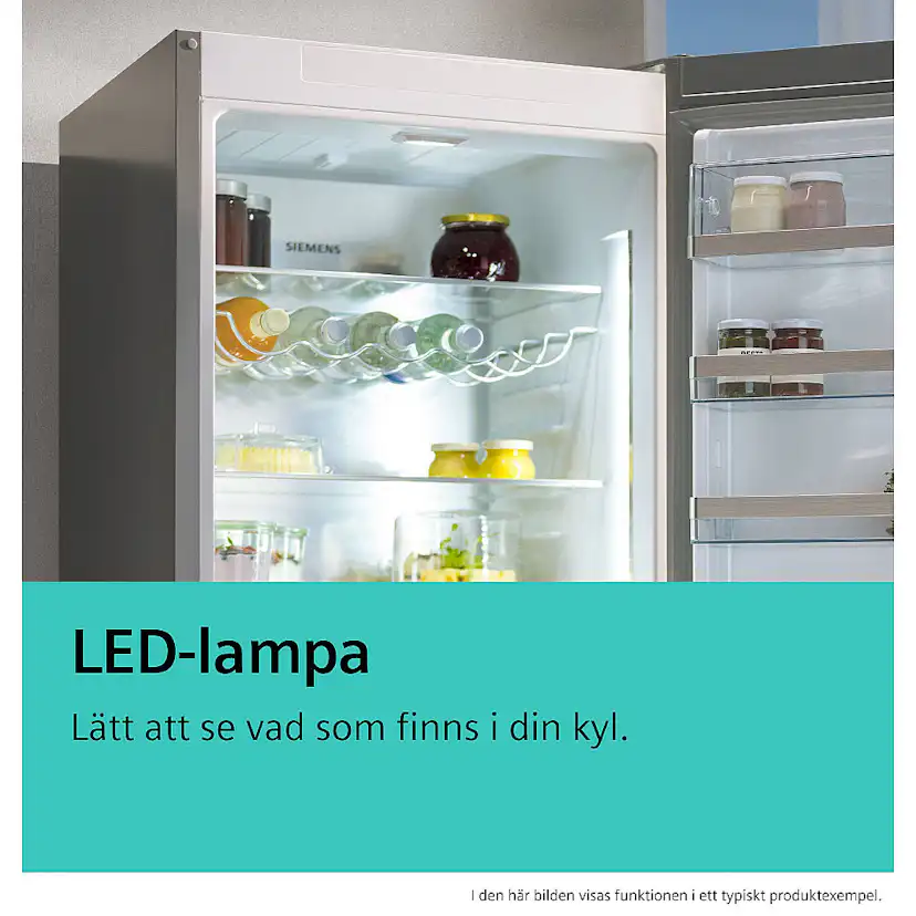 Fristående Kyl & Frys Siemens KG39E8XBA med AntiFingerprint Beläggning
